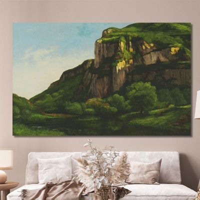 Rocks At Mouthier Gustave Courbet cg148 canvas print 