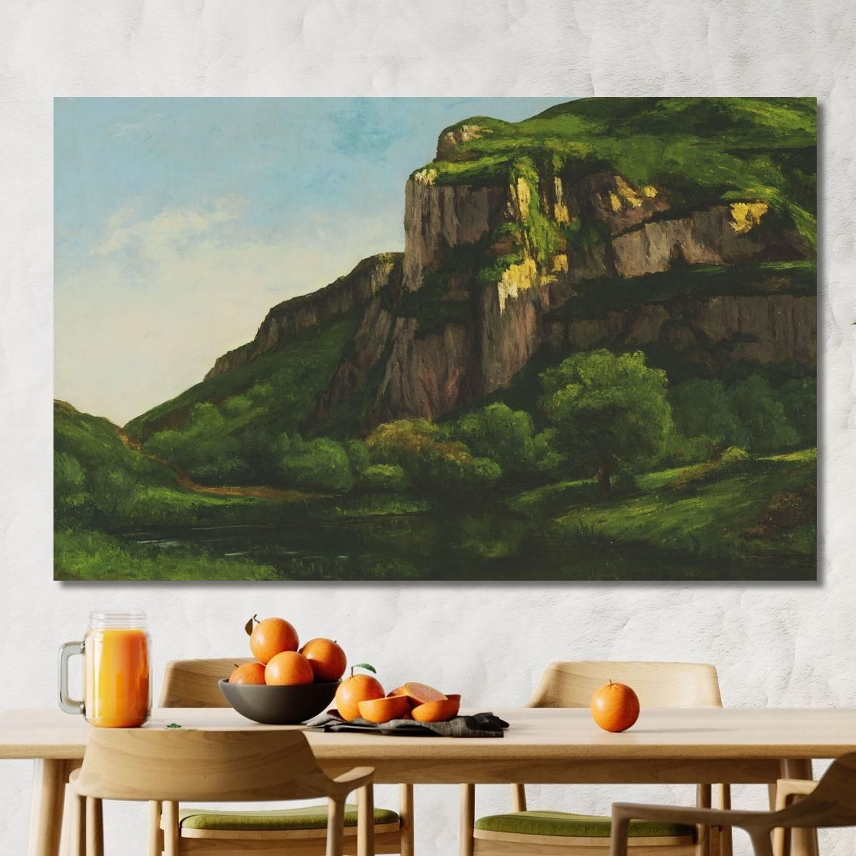 Rocks At Mouthier Gustave Courbet cg148 canvas print 