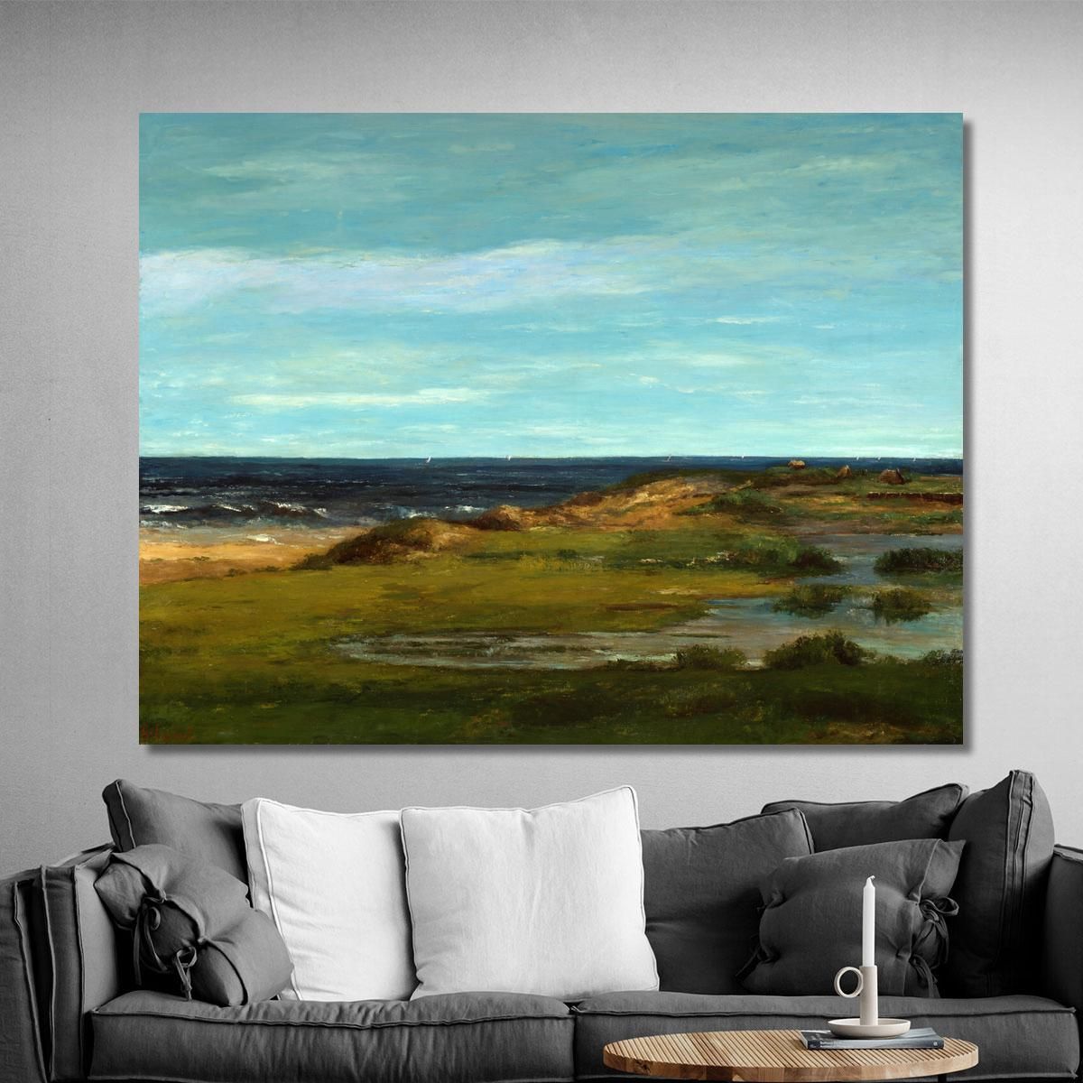 Seascape Gustave Courbet cg150 canvas print 