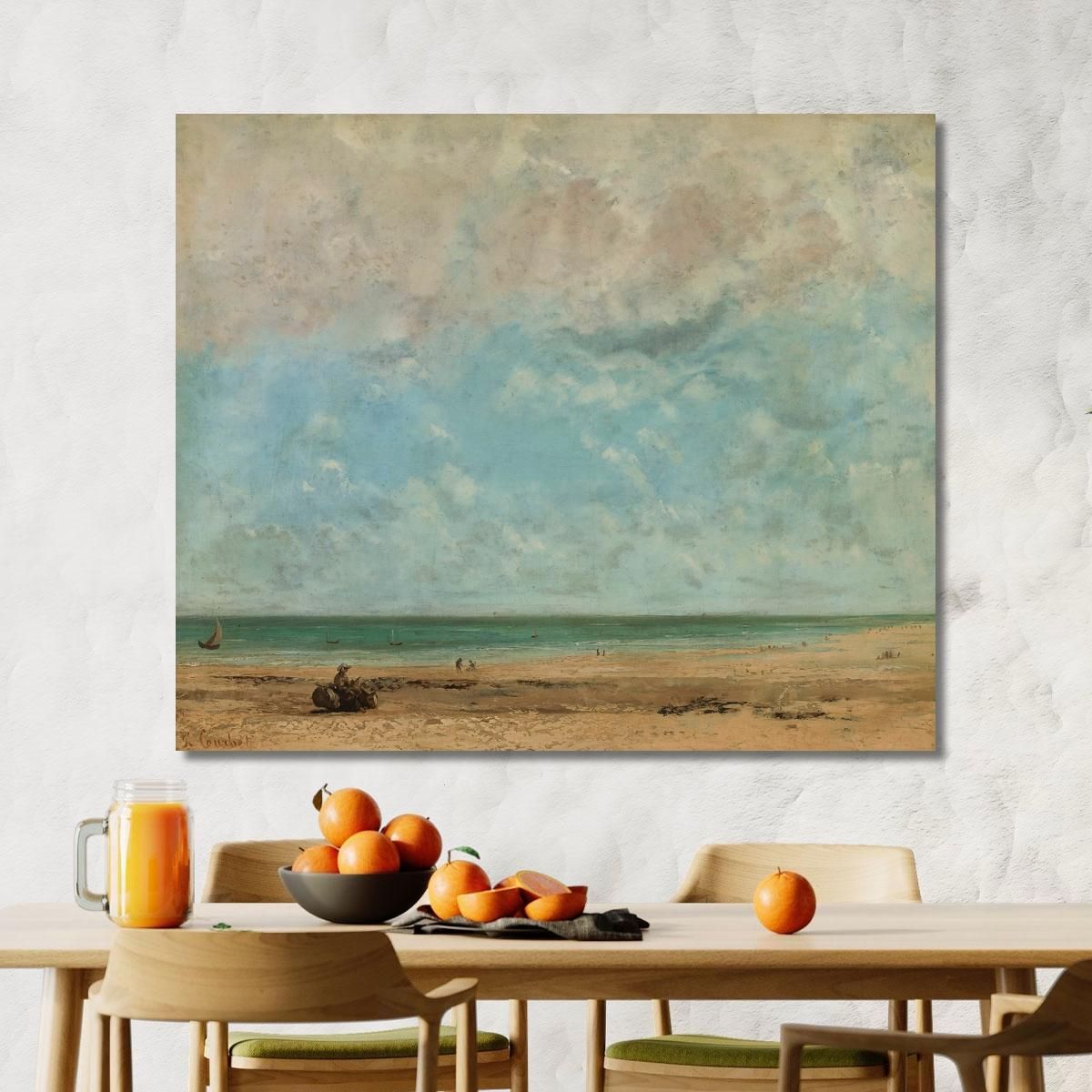 Seaside Landscape Gustave Courbet cg151 canvas print 