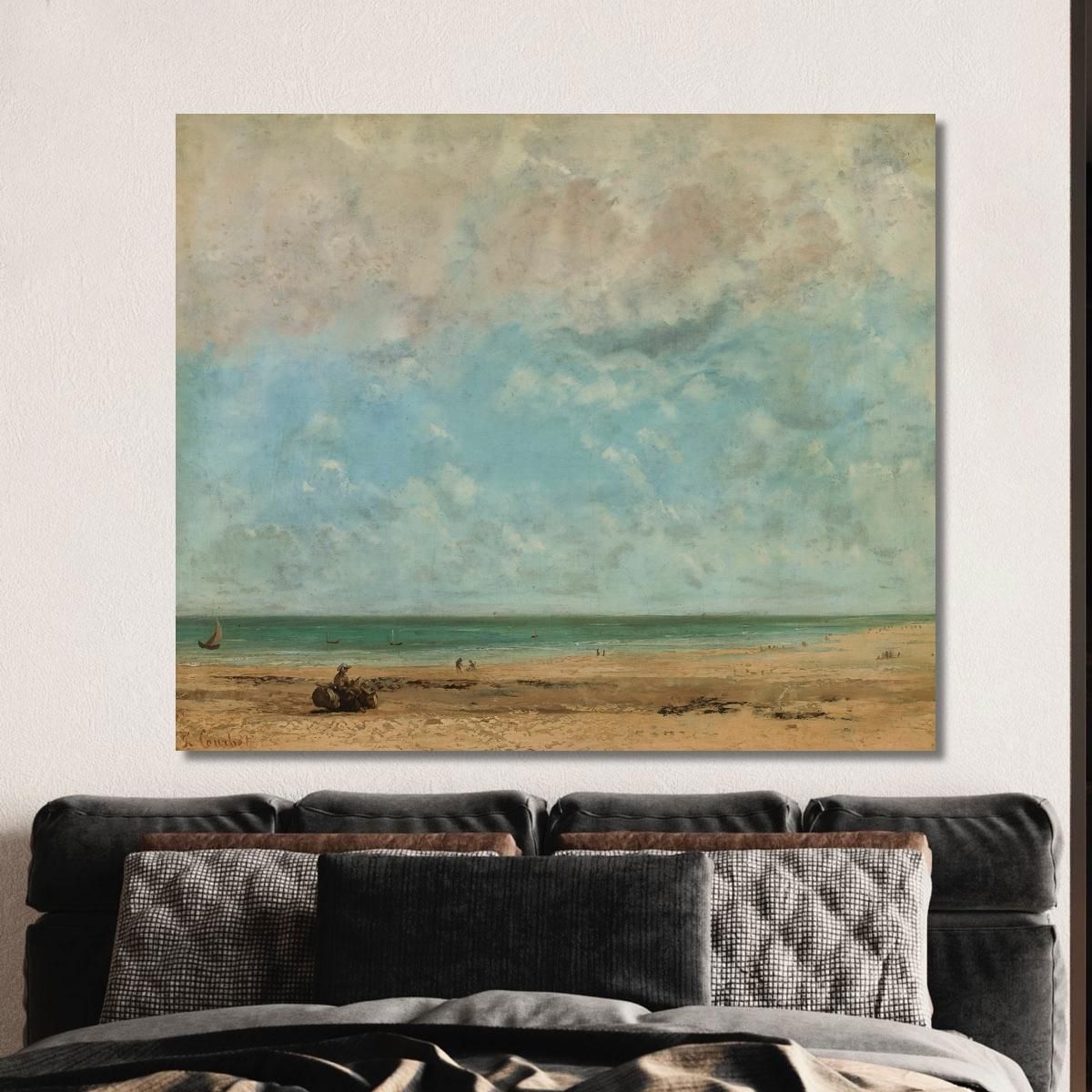 Seaside Landscape Gustave Courbet cg151 canvas print 