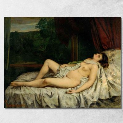 Sleeping Nude Gustave Courbet cg154 canvas print 