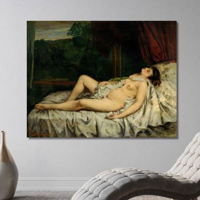 Sleeping Nude Gustave Courbet cg154 canvas print 