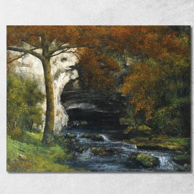 Source Of Lison Near Nans Gustave Courbet cg155 canvas print 