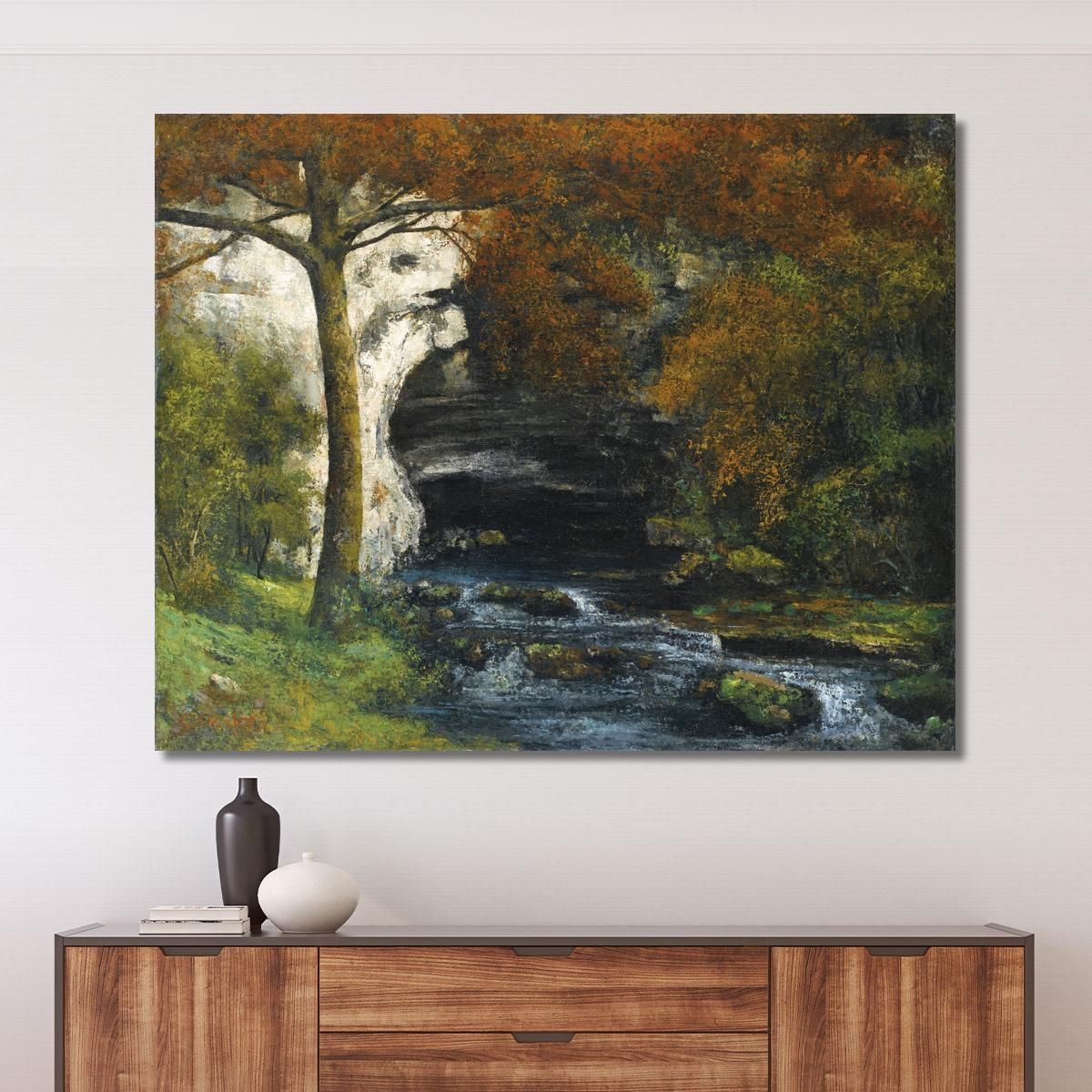 Source Of Lison Near Nans Gustave Courbet cg155 canvas print 