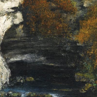 Source Of Lison Near Nans Gustave Courbet cg155 canvas print
