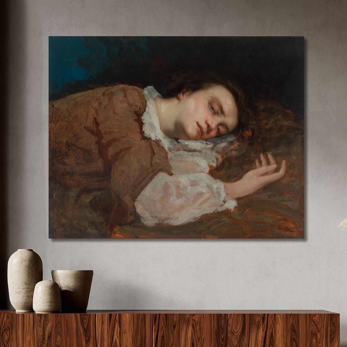 Young Ladies From The Banks Of The Seine Summer Gustave Courbet cg160 canvas print 