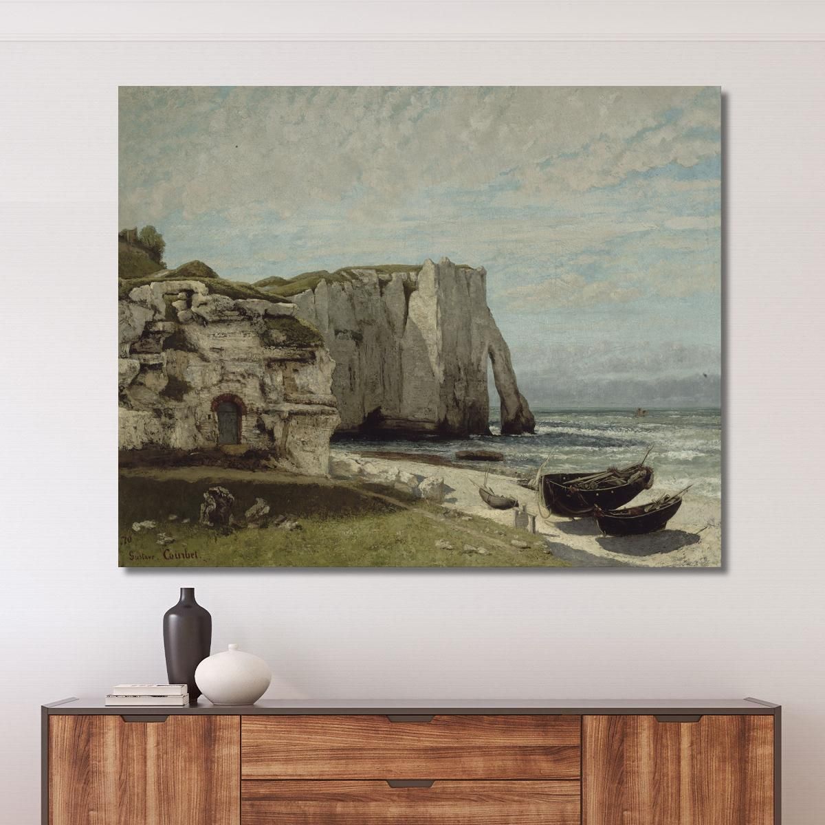 The Etretat Cliffs After The Storm Gustave Courbet cg168 canvas print 