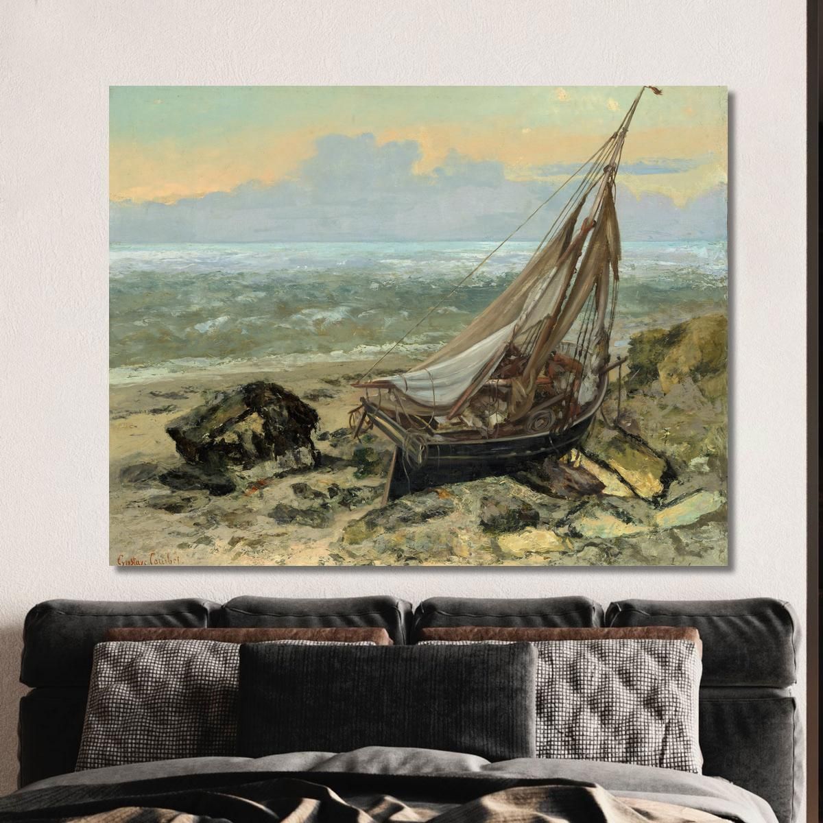 The Fishing Boat Gustave Courbet cg170 canvas print 