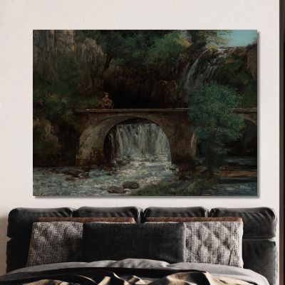 The Great Bridge Gustave Courbet cg172 canvas print 