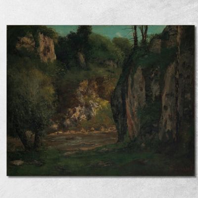 The Hidden Brook Gustave Courbet cg175 canvas print 