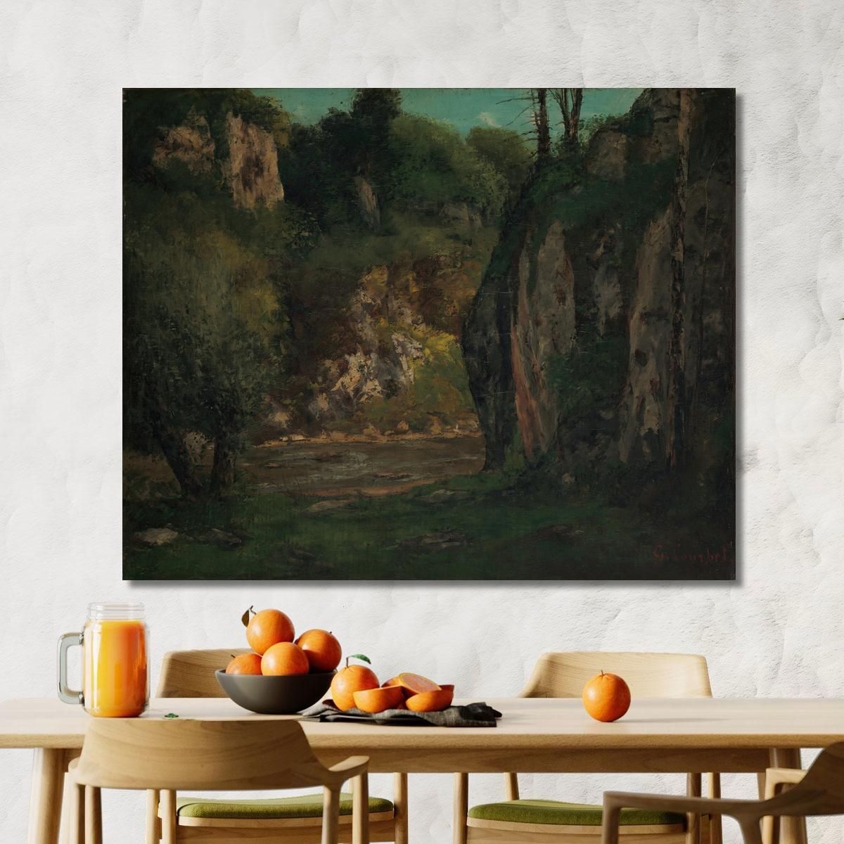 The Hidden Brook Gustave Courbet cg175 canvas print 