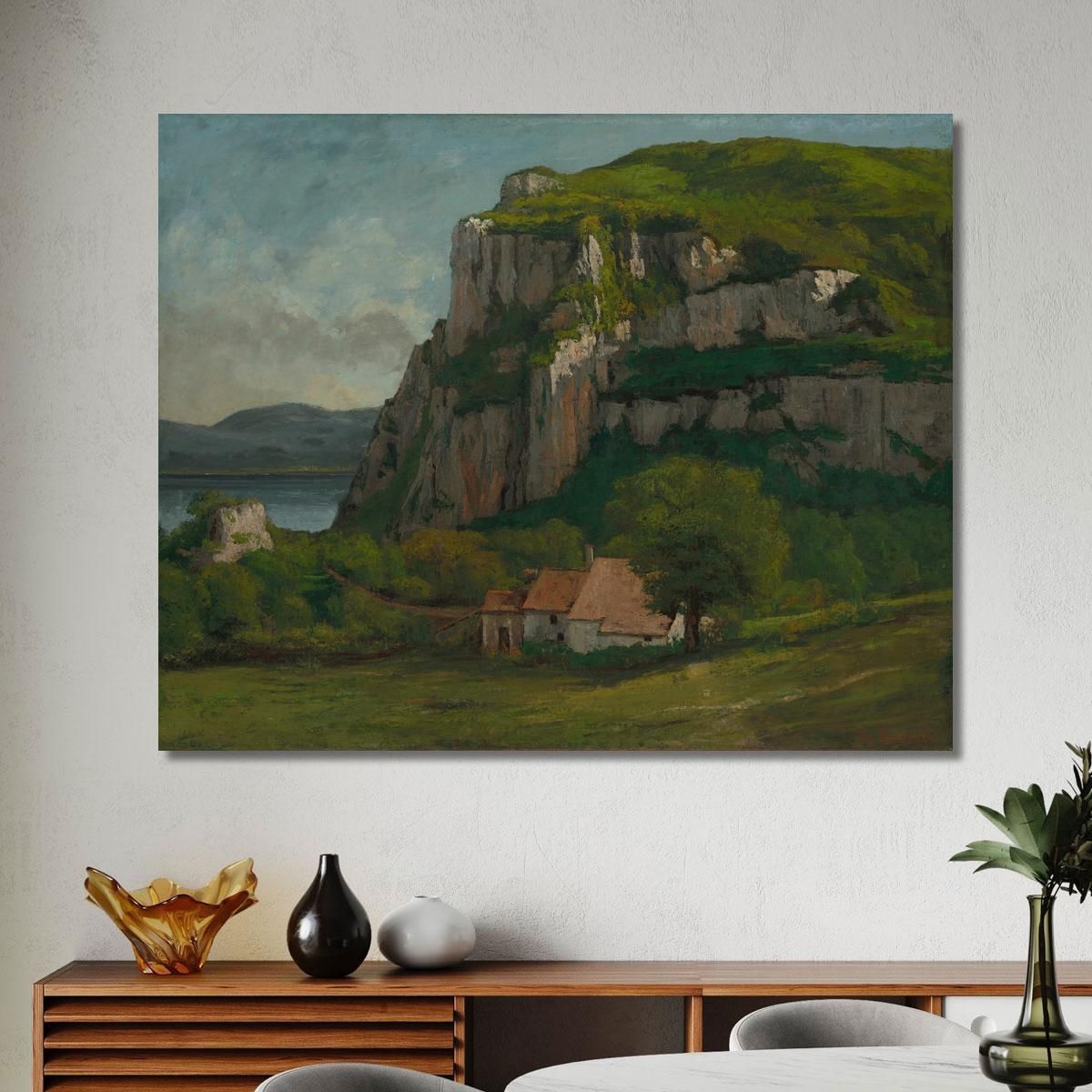 The Rock Of Hautepierre Gustave Courbet cg177 canvas print 