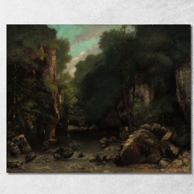 The Valley Of Les Puits-Noir Gustave Courbet cg181 canvas print 