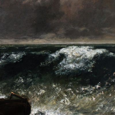 The Wave 2 Gustave Courbet cg182 canvas print