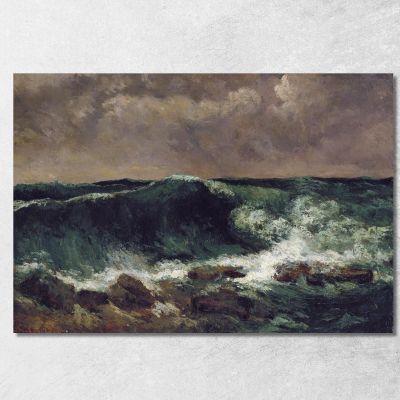 The Wave Gustave Courbet cg184 canvas print 