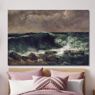The Wave Gustave Courbet cg184 canvas print 