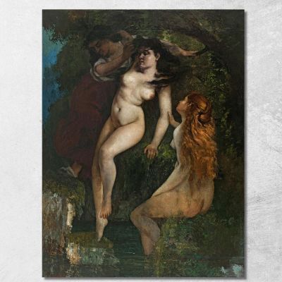 Three Bathers Gustave Courbet cg188 canvas print 