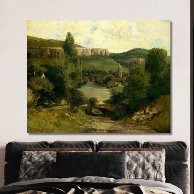 View Of Ornans Gustave Courbet cg193 canvas print 