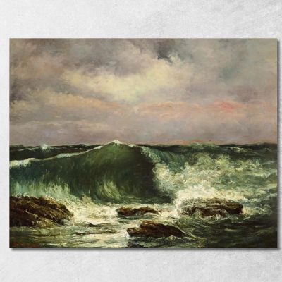 Waves Gustave Courbet cg195 canvas print 