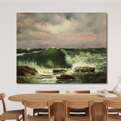 Waves Gustave Courbet cg195 canvas print 