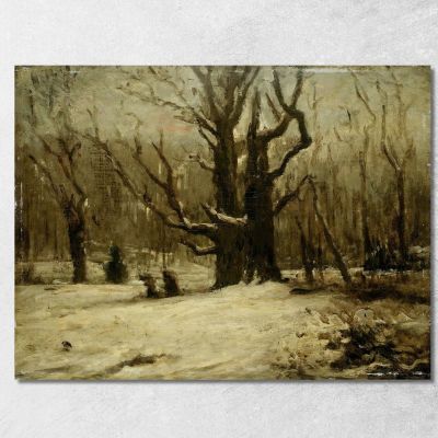 Winter Landscape Gustave Courbet cg197 canvas print 