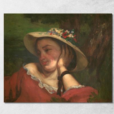 Young Ladies On The Bank Of The Seine Gustave Courbet cg200 canvas print 