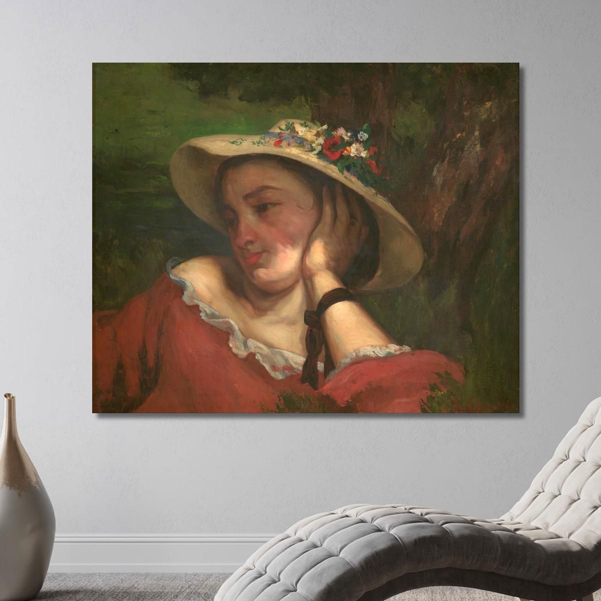 Young Ladies On The Bank Of The Seine Gustave Courbet cg200 canvas print 