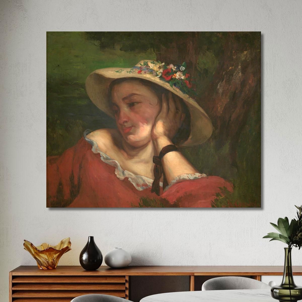 Young Ladies On The Bank Of The Seine Gustave Courbet cg200 canvas print 