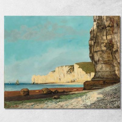 Étretat Les Cliffs Gustave Courbet cg201 canvas print 