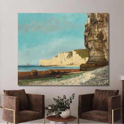 Étretat Les Cliffs Gustave Courbet cg201 canvas print 