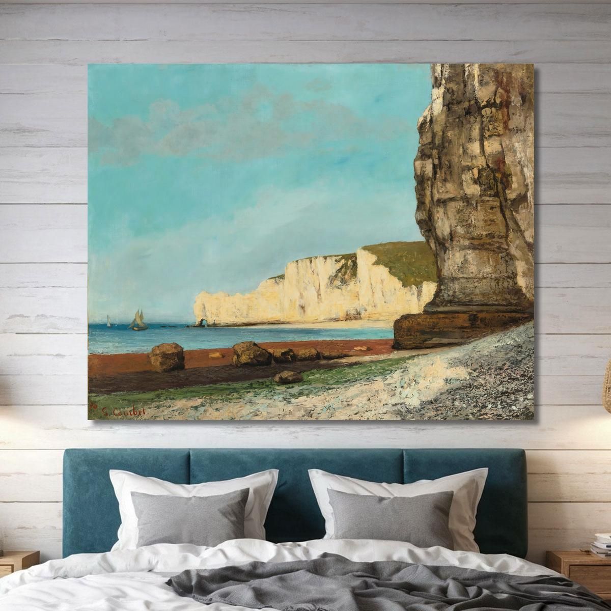 Étretat Les Cliffs Gustave Courbet cg201 canvas print 