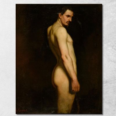 Nude Study Gustave Courbet cg203 canvas print 