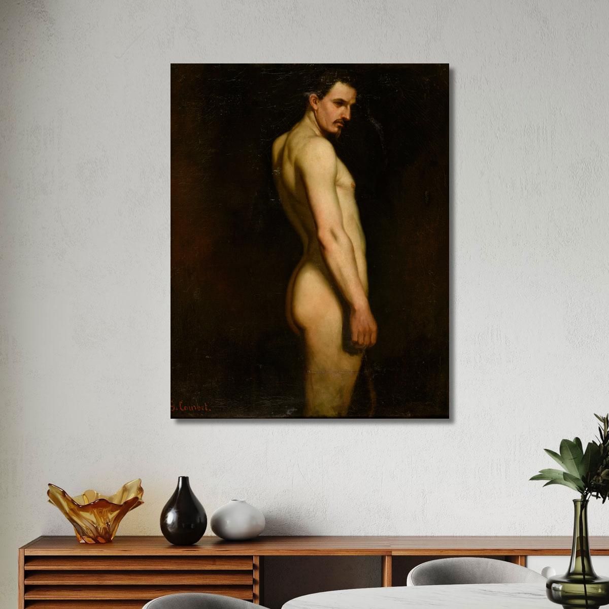 Nude Study Gustave Courbet cg203 canvas print 