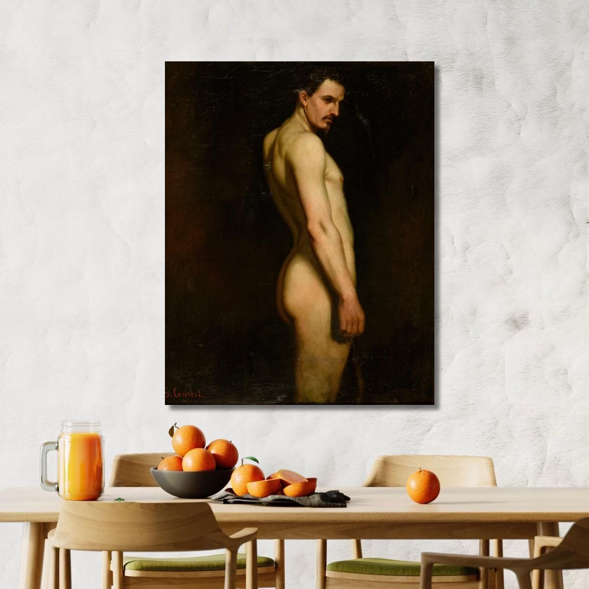 Nude Study Gustave Courbet cg203 canvas print 