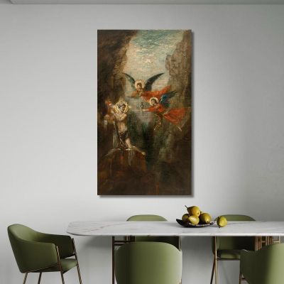 A Saint In The Desert Gustave Moreau gmr1 canvas print 