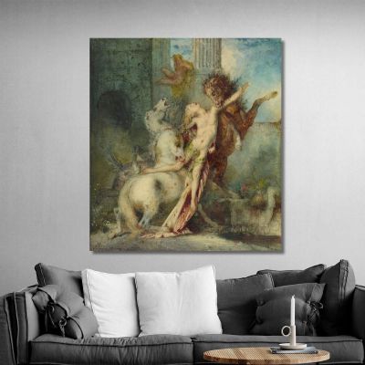 Diomedes Devoured By Horses Gustave Moreau gmr5 canvas print 