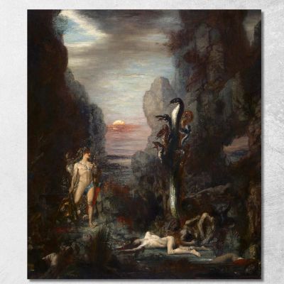 Hercules And The Lernaean Hydra Gustave Moreau gmr8 canvas print 
