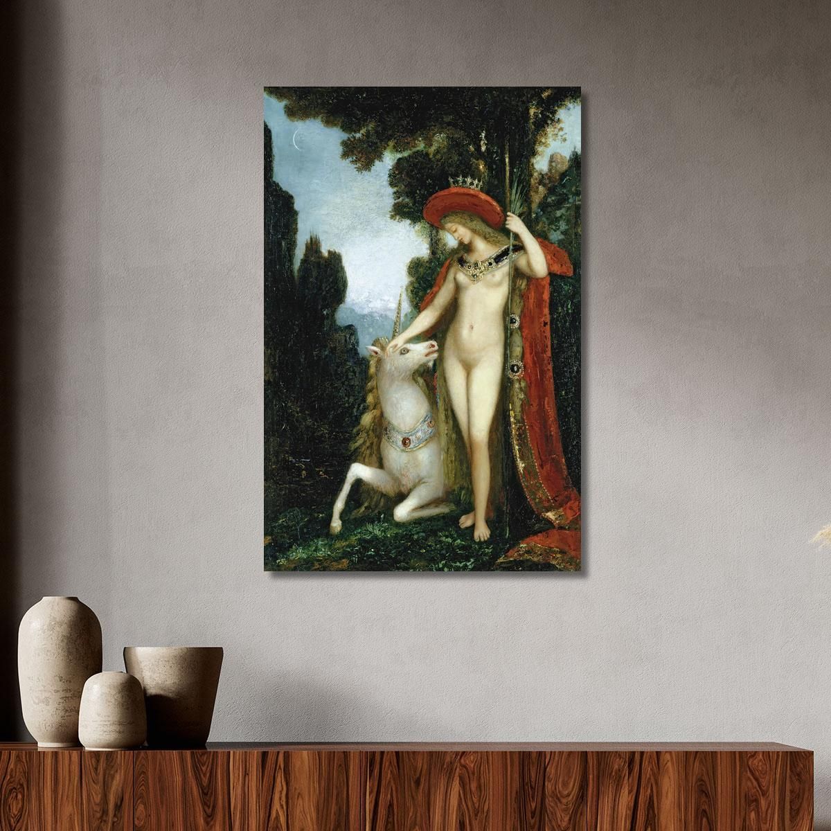 The Unicorn Gustave Moreau gmr16 canvas print 