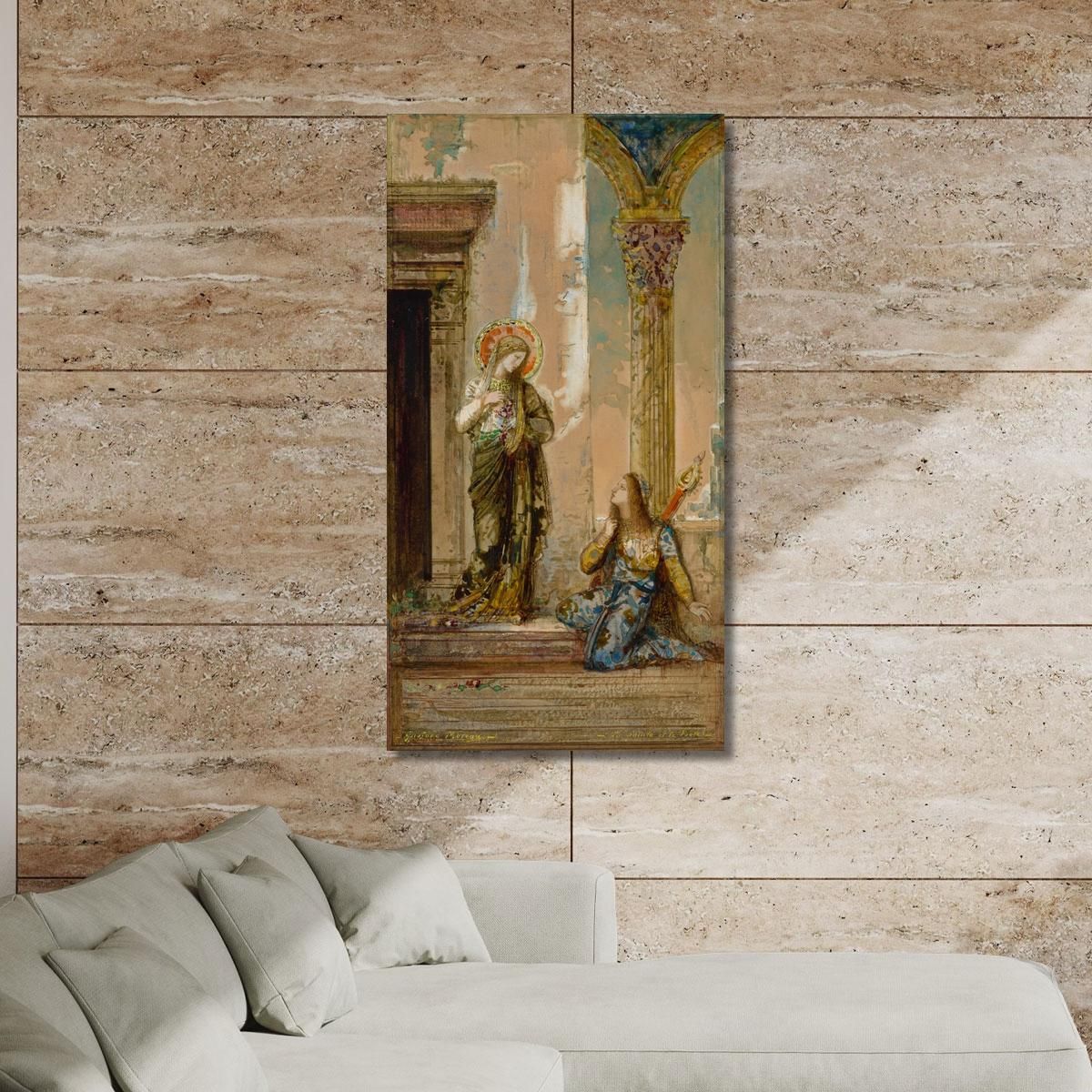 The Saint And The Poet Gustave Moreau gmr18 canvas print 