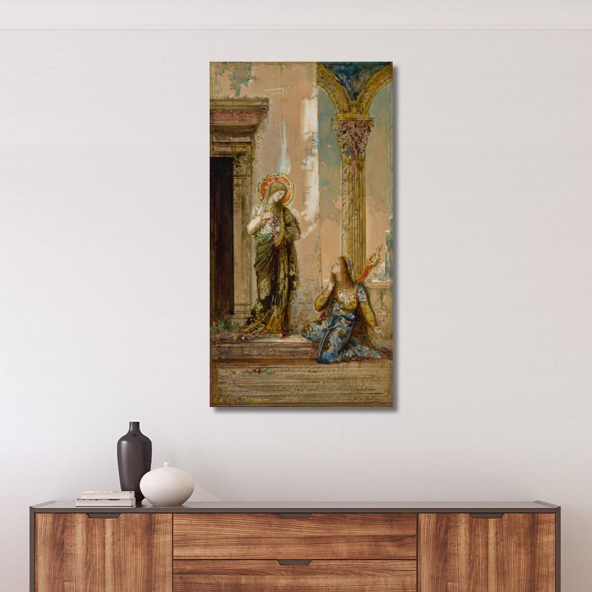 The Saint And The Poet Gustave Moreau gmr18 canvas print 