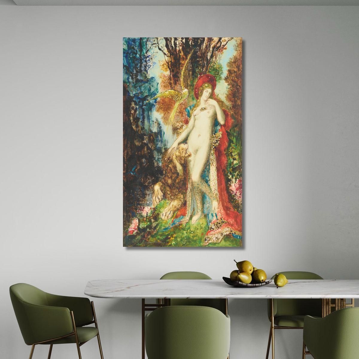 Le Lion Amoureux The Lion In Love Gustave Moreau gmr19 canvas print 