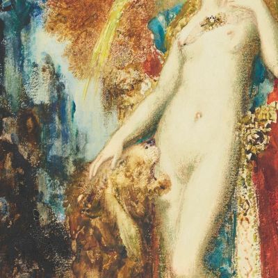 Le Lion Amoureux The Lion In Love Gustave Moreau gmr19 canvas print