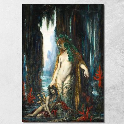 The Poet And The Mermaid 1893 Gustave Moreau gmr20 canvas print 