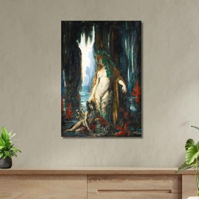 The Poet And The Mermaid 1893 Gustave Moreau gmr20 canvas print 