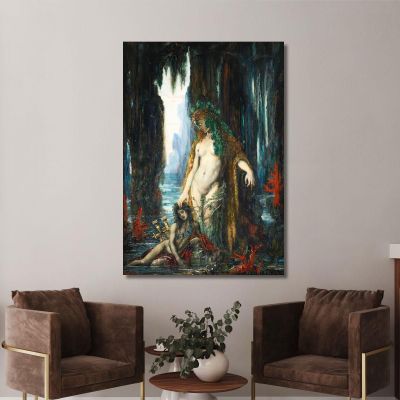 The Poet And The Mermaid 1893 Gustave Moreau gmr20 canvas print 