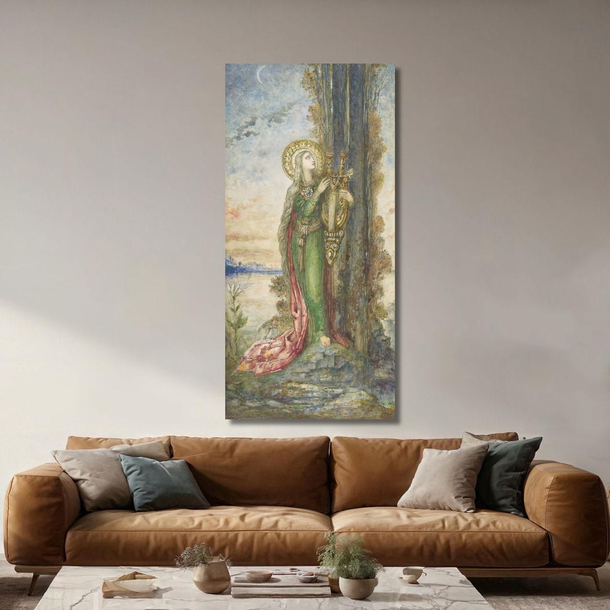 Saint Cecilia Gustave Moreau gmr31 canvas print 