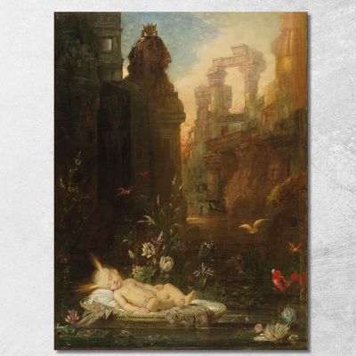 The Infant Moses Gustave Moreau gmr44 canvas print 