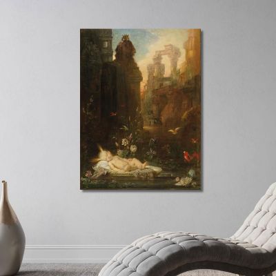 The Infant Moses Gustave Moreau gmr44 canvas print 