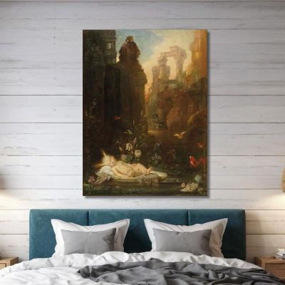 The Infant Moses Gustave Moreau gmr44 canvas print 